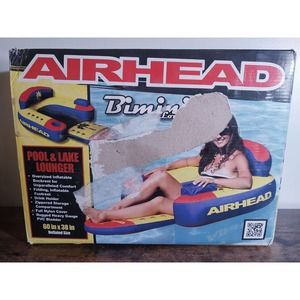 Airhead Bimini Lounger Inflatable Pool and Lake Lounge Raft NIB